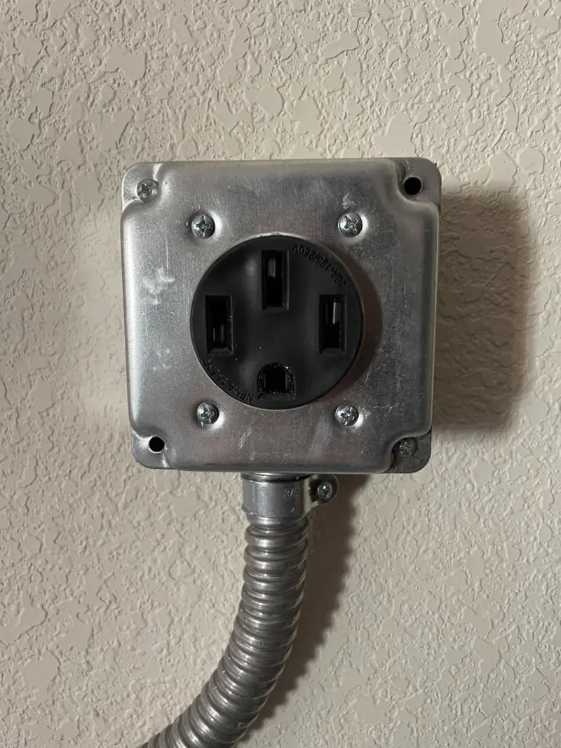 NEMA 14-50 outlet installed for Smart Home Electrical in Naples Park